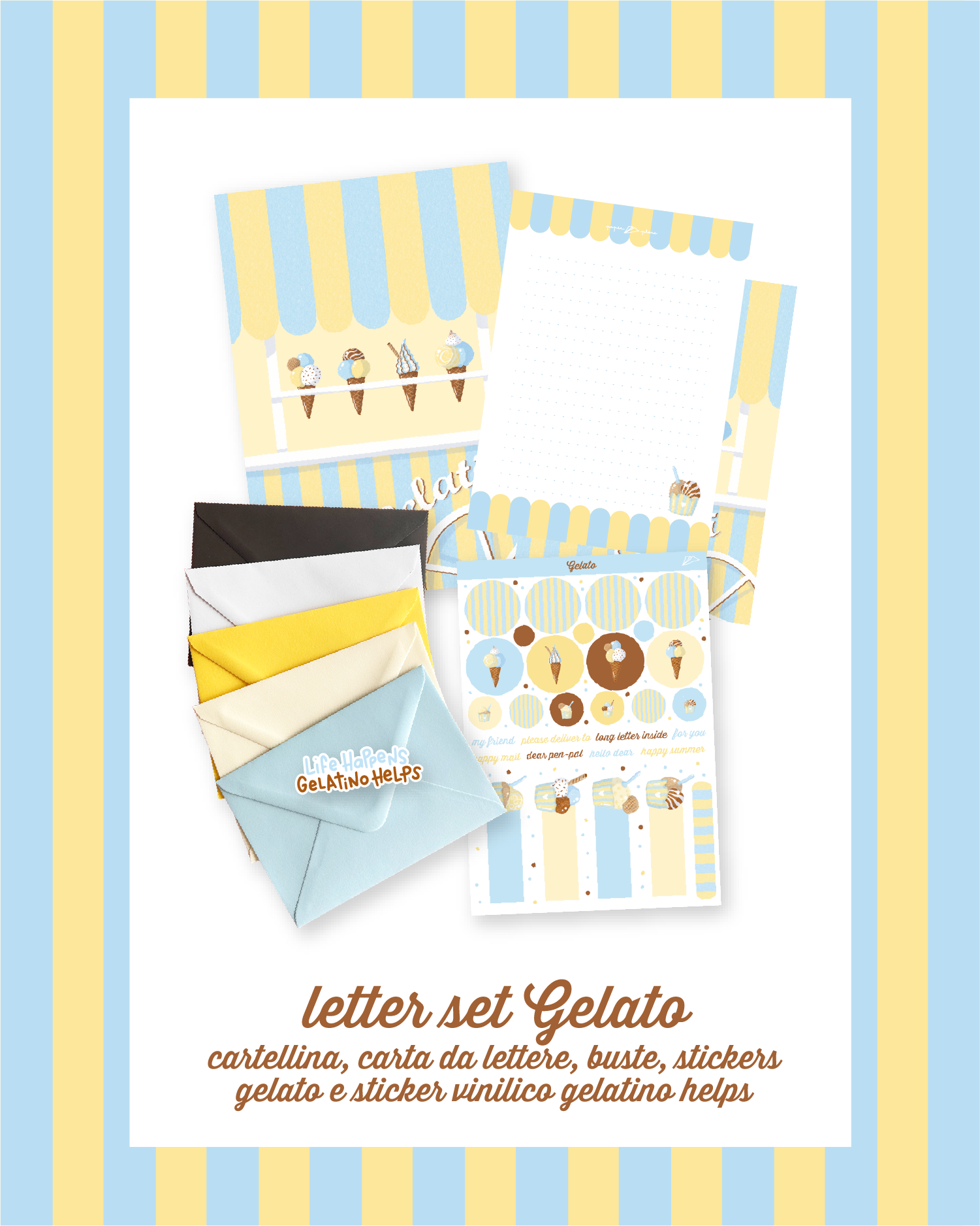 GELATO LETTER SET