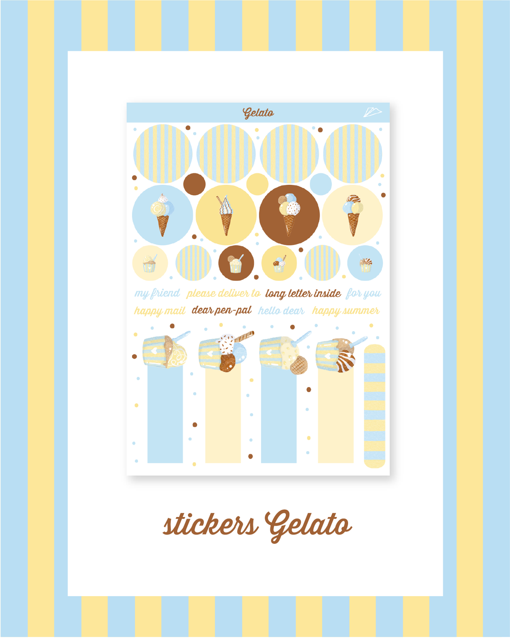 GELATO LETTER SET