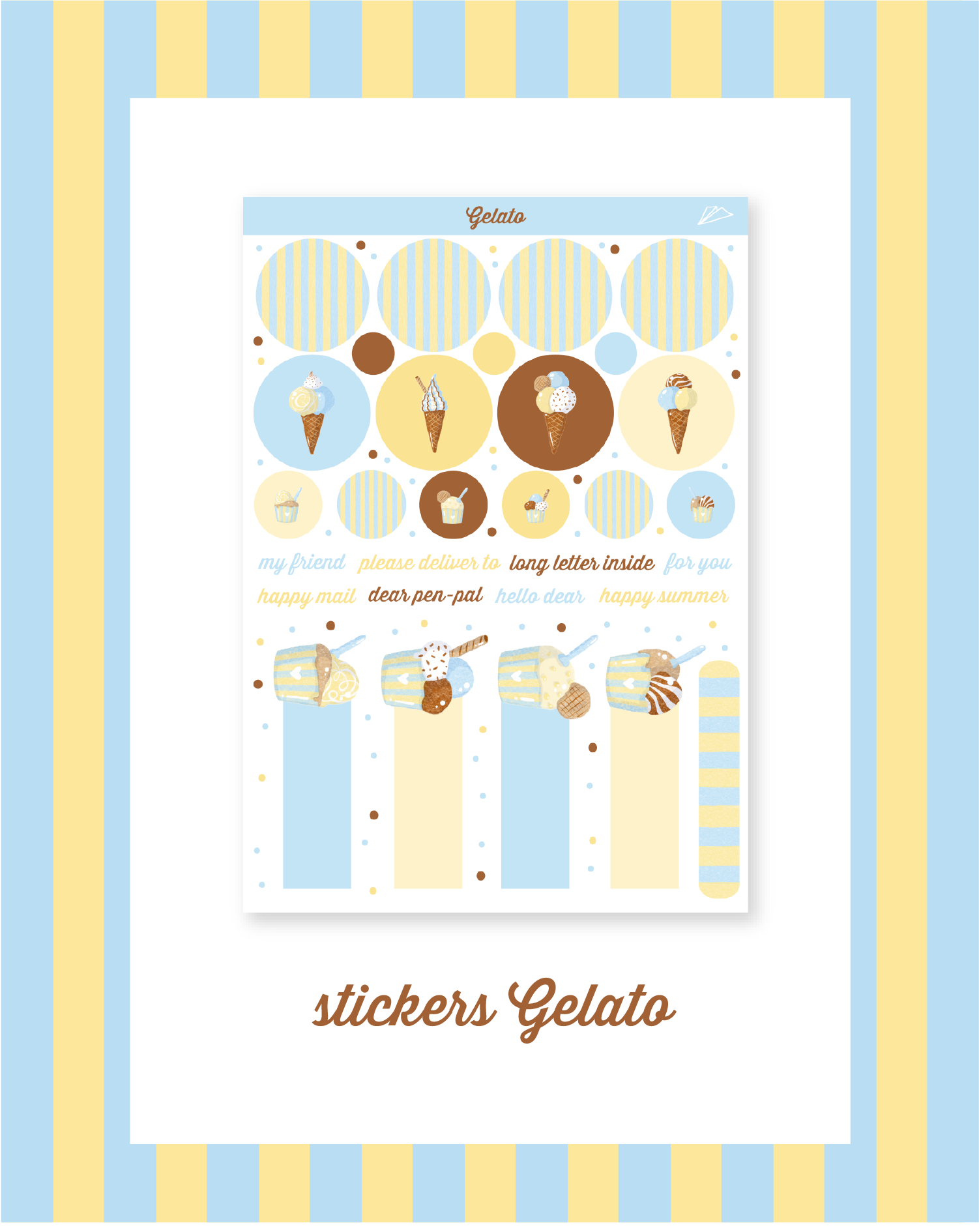GELATO LETTER SET