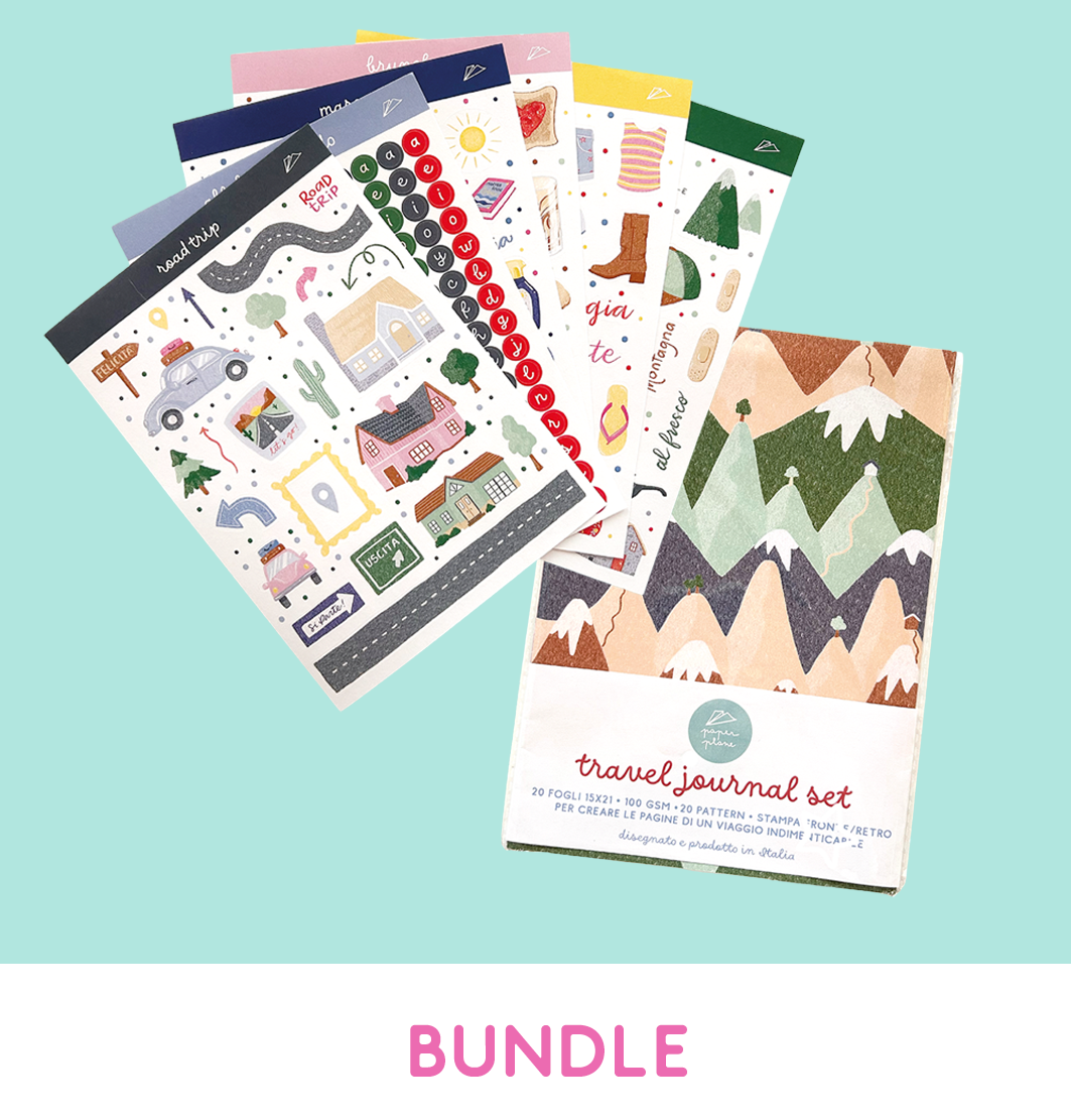 BUNDLE sticker+travel journal set