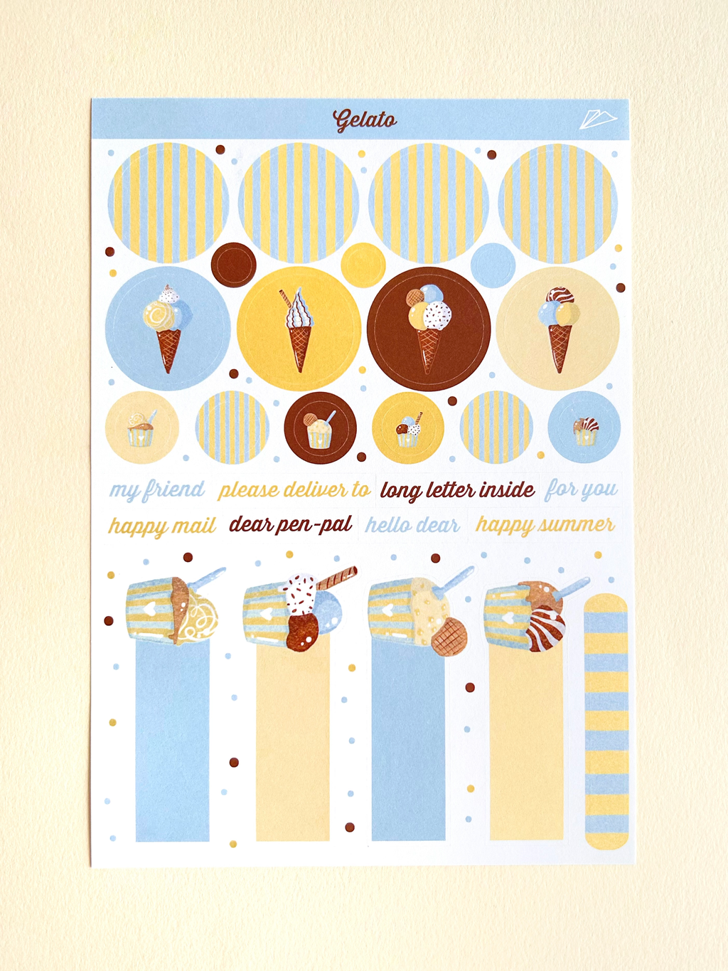 GELATO LETTER SET