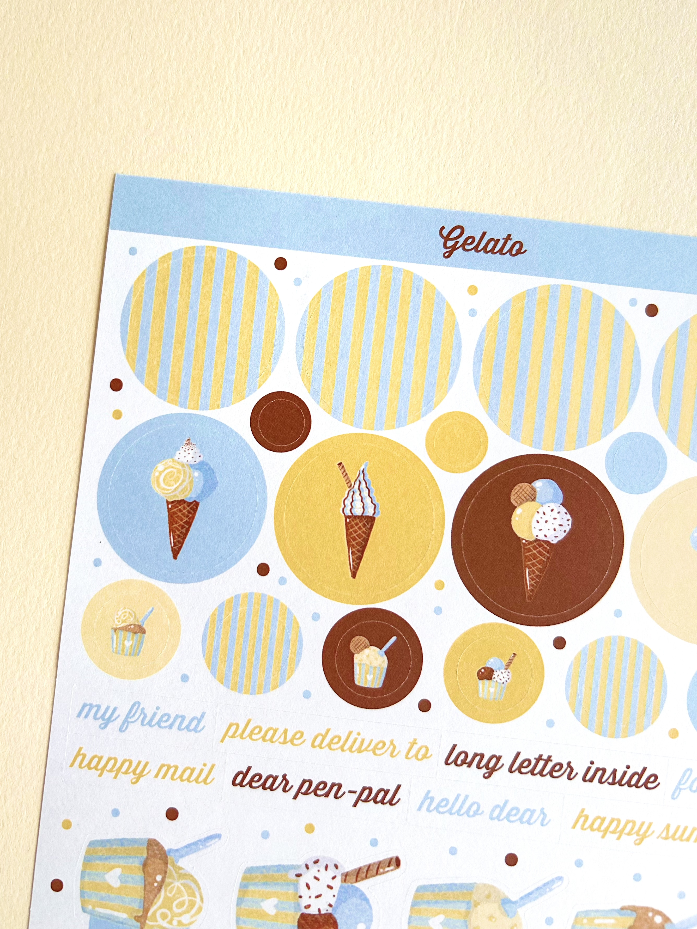 GELATO LETTER SET