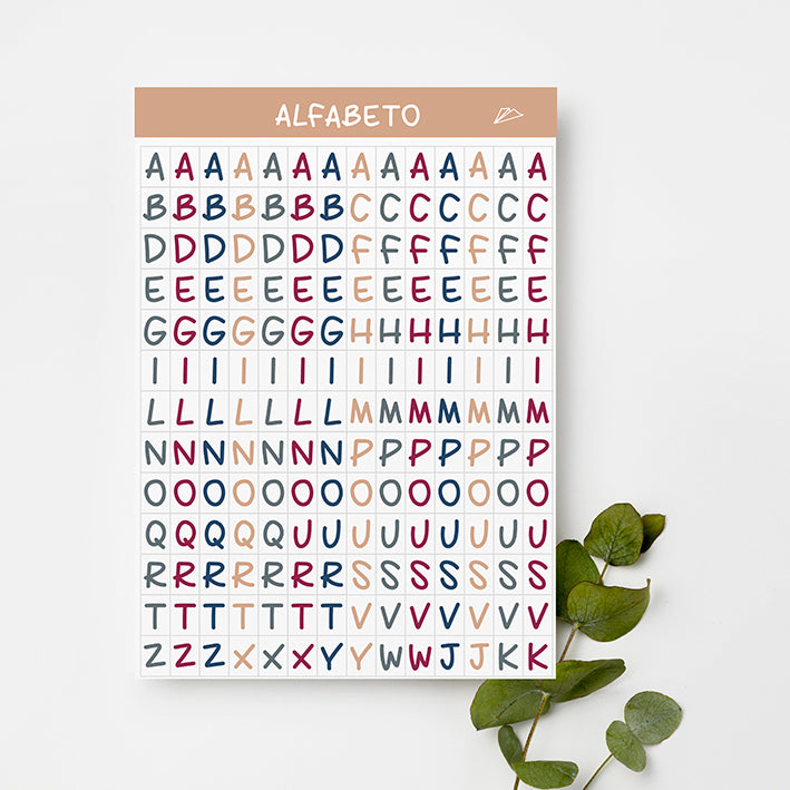 Uppercase Alphabet Sticker