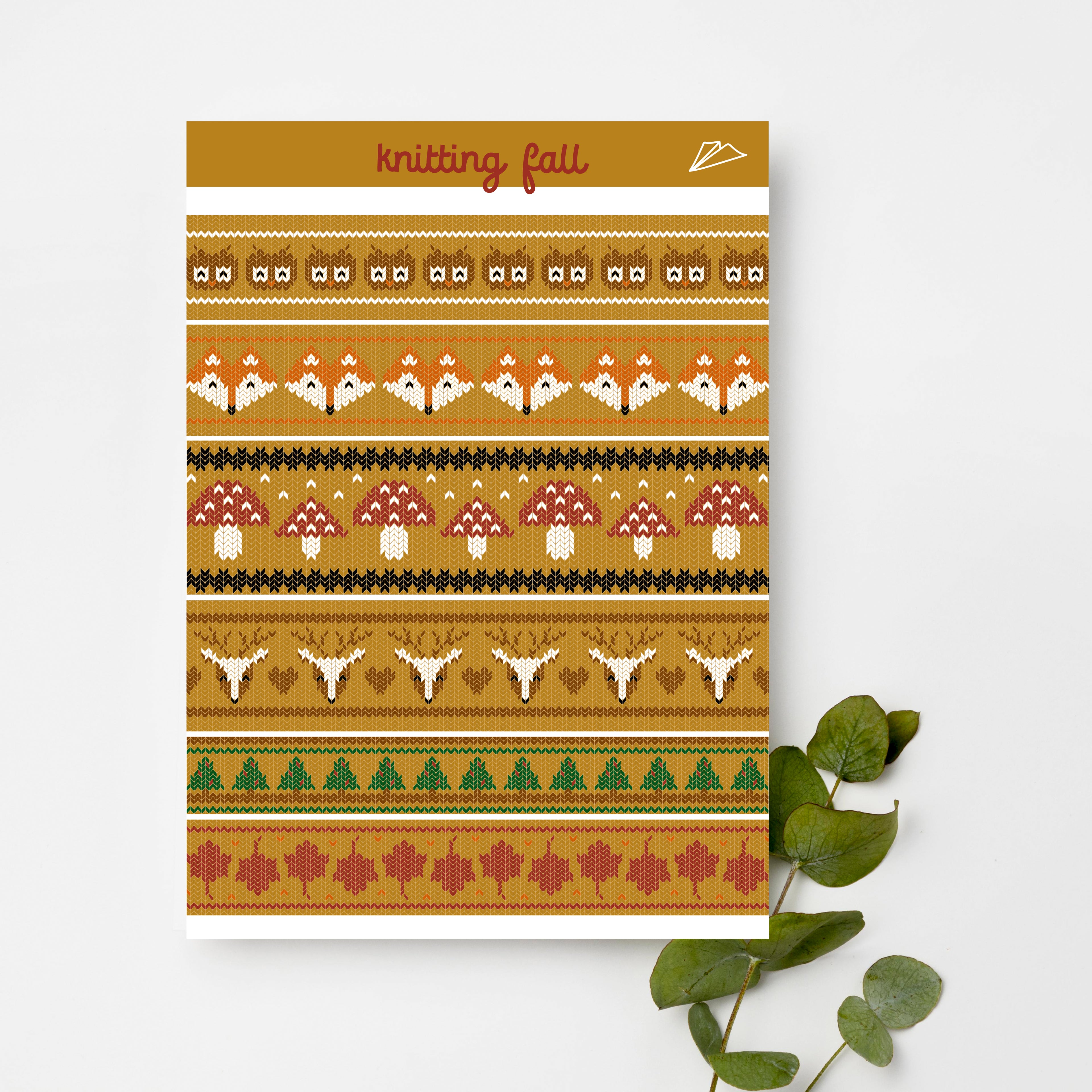 Sticker Knitting fall