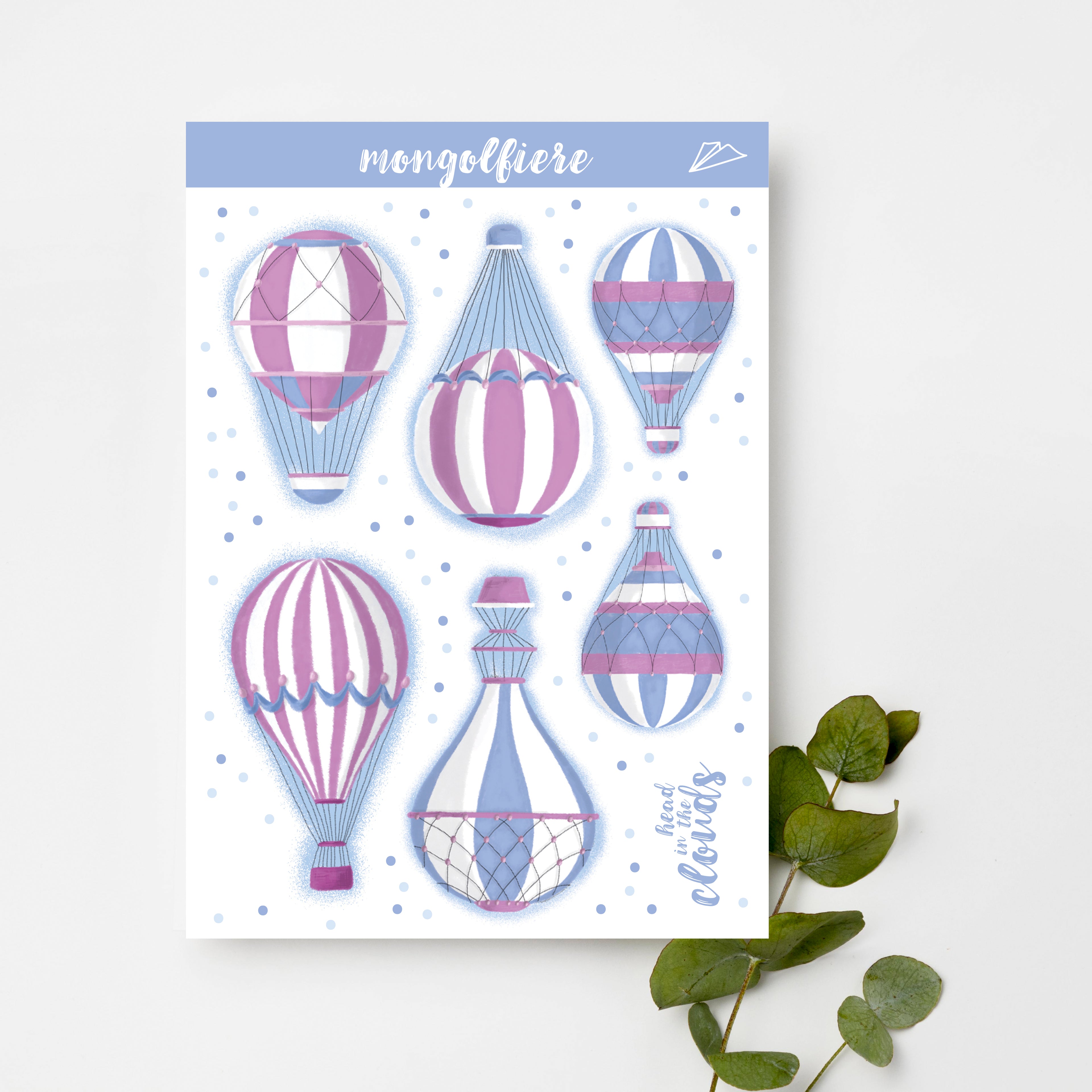 Hot Air Balloon Stickers