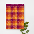 Plaid Heart Sticker