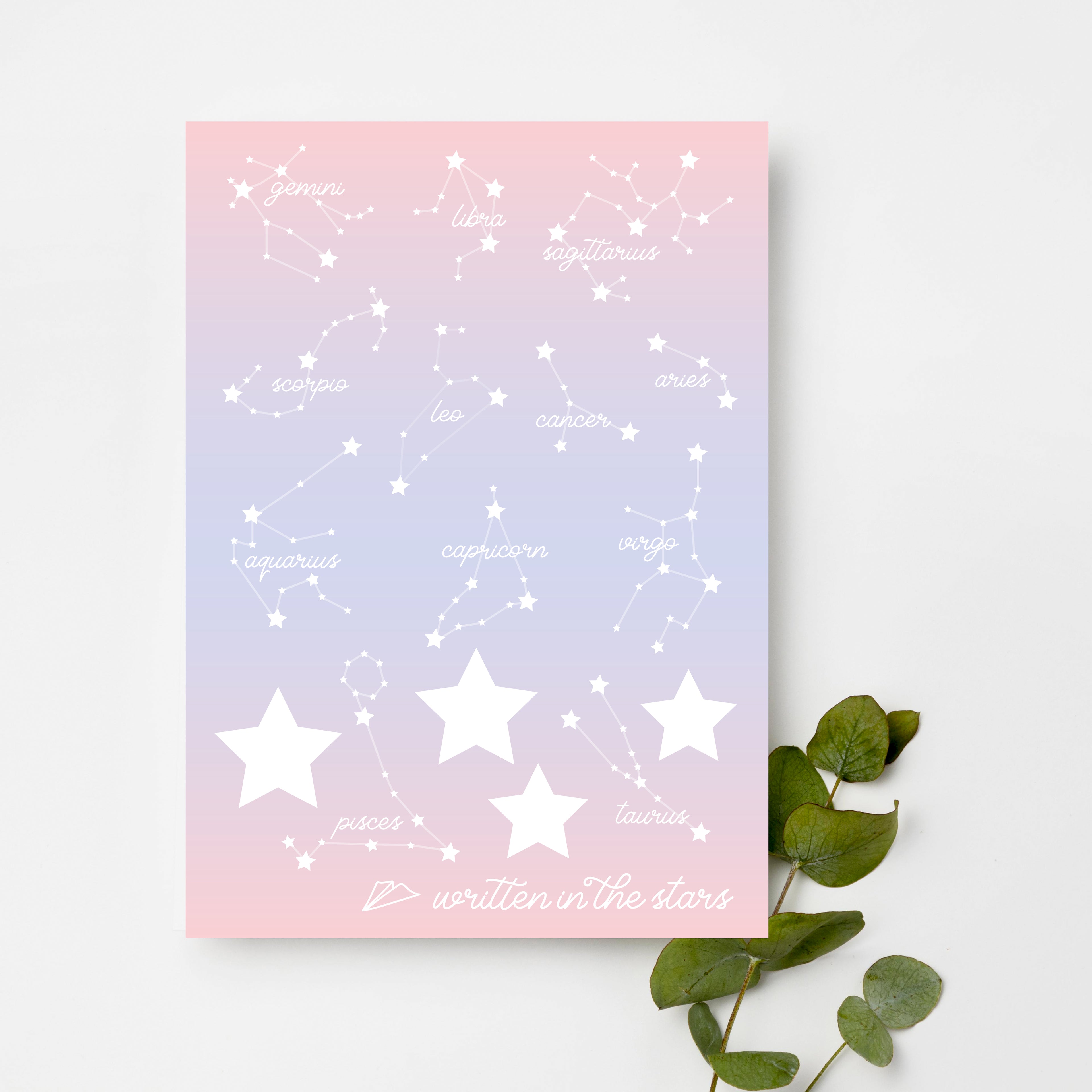 Sticker Written in the Stars