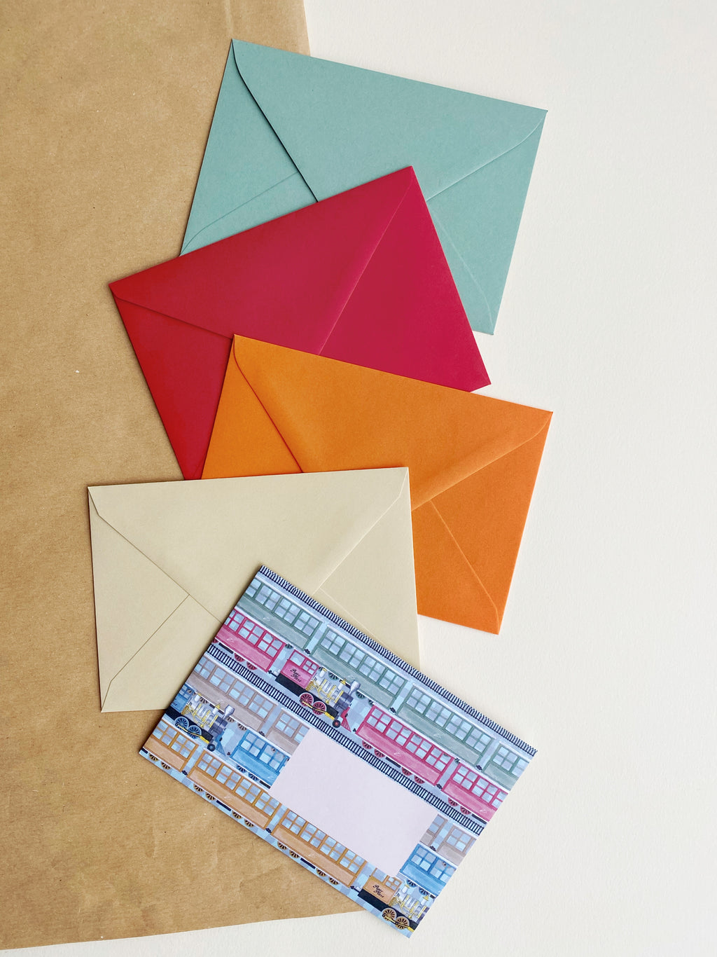 SET OF 10 PAPER TRAIN BAGS