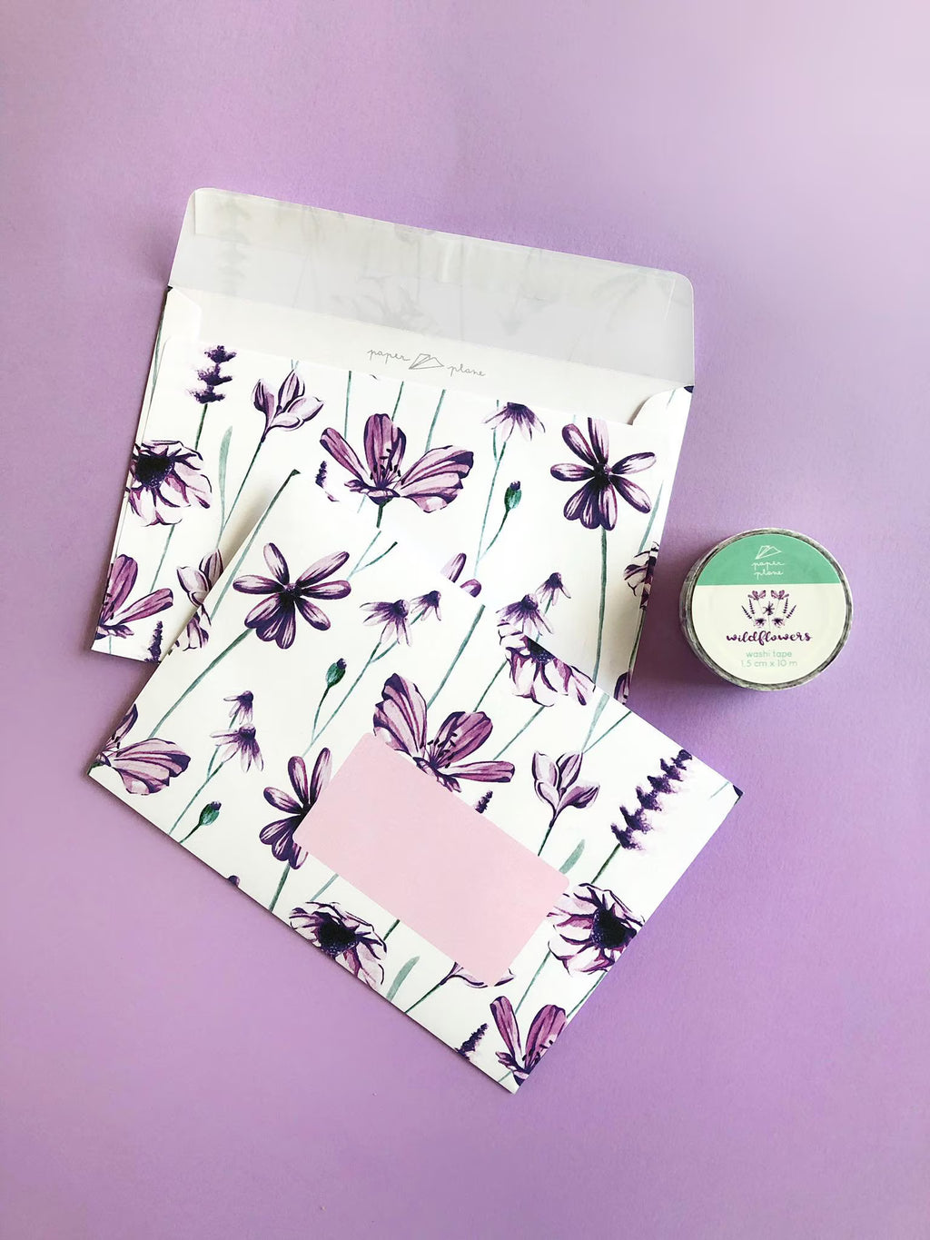 SET 10 wildflower envelopes