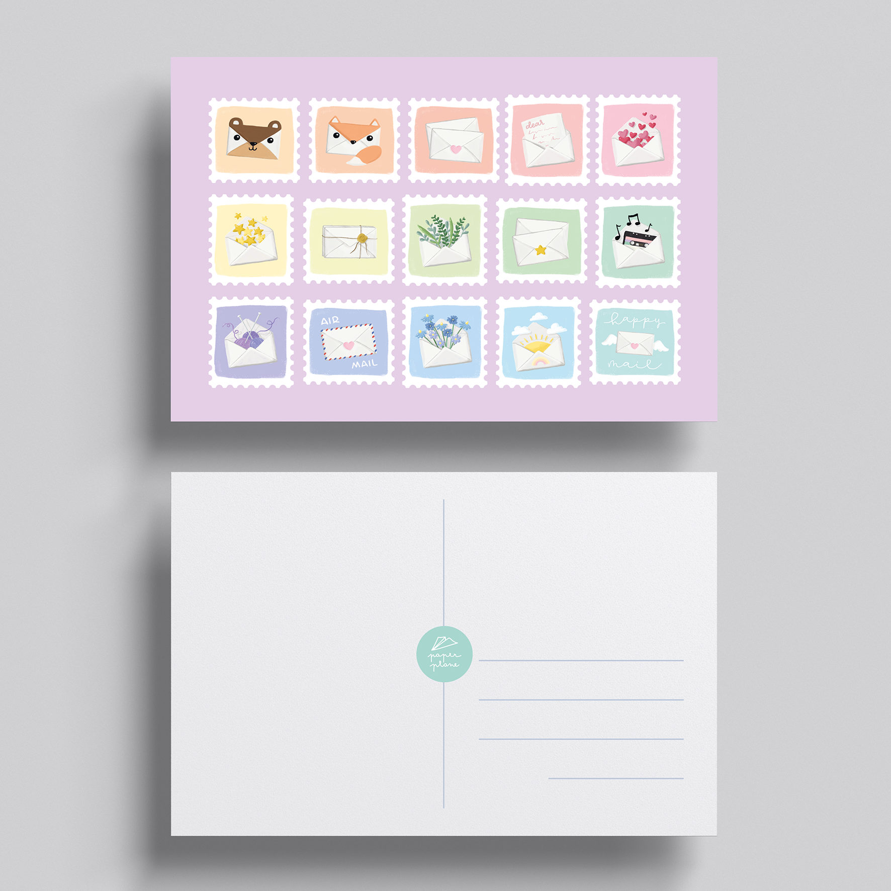 CARTOLINA cute envelopes