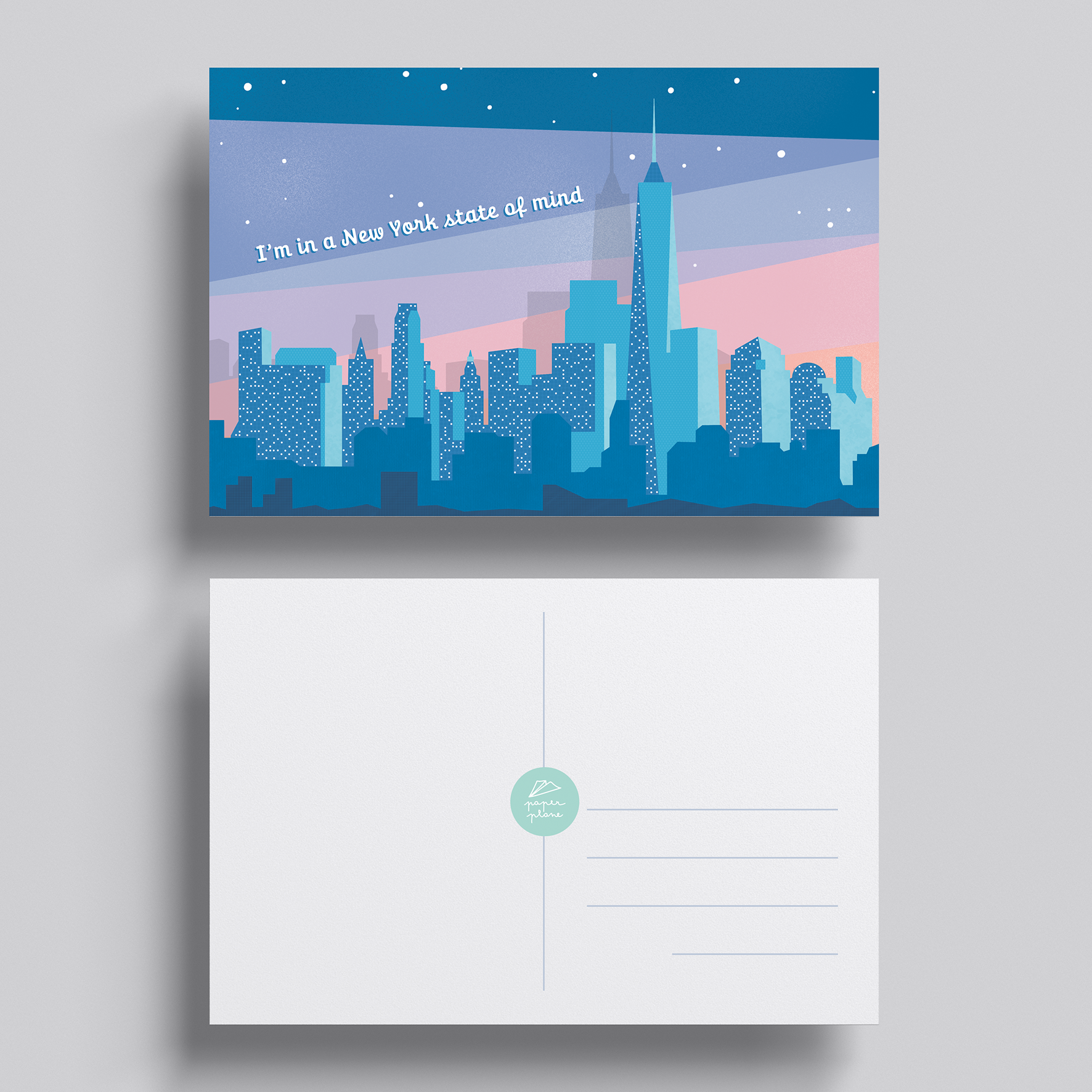 POSTCARD New York phrase