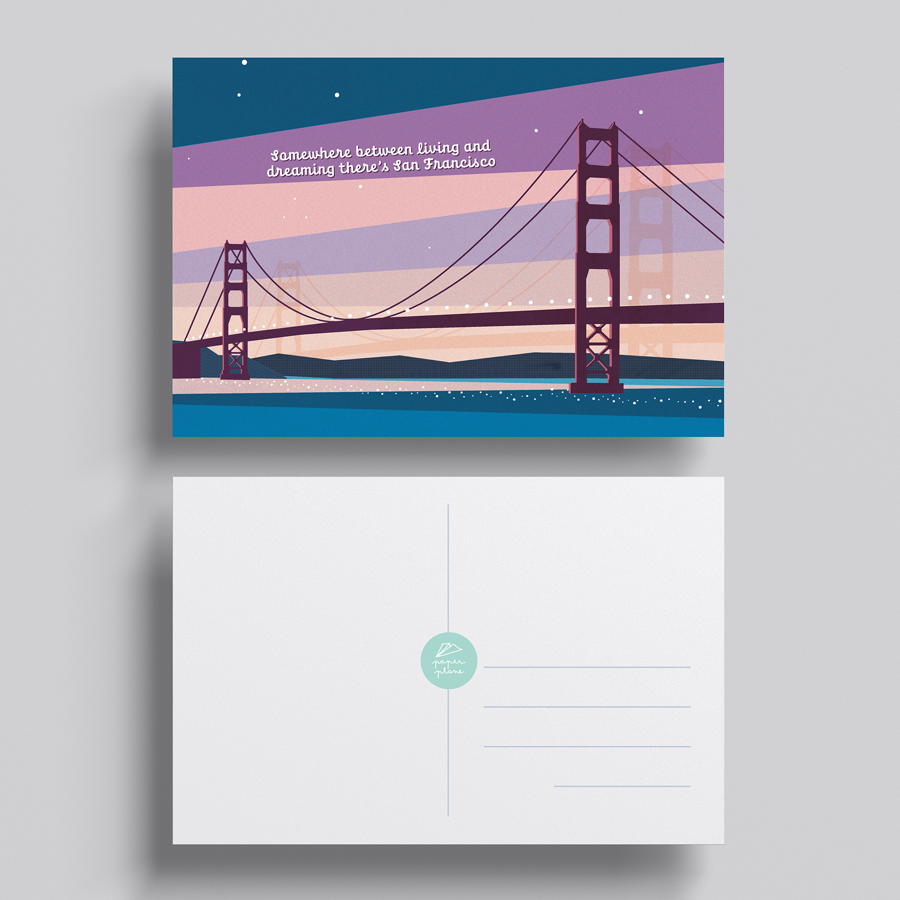 POSTCARD San Francisco phrase