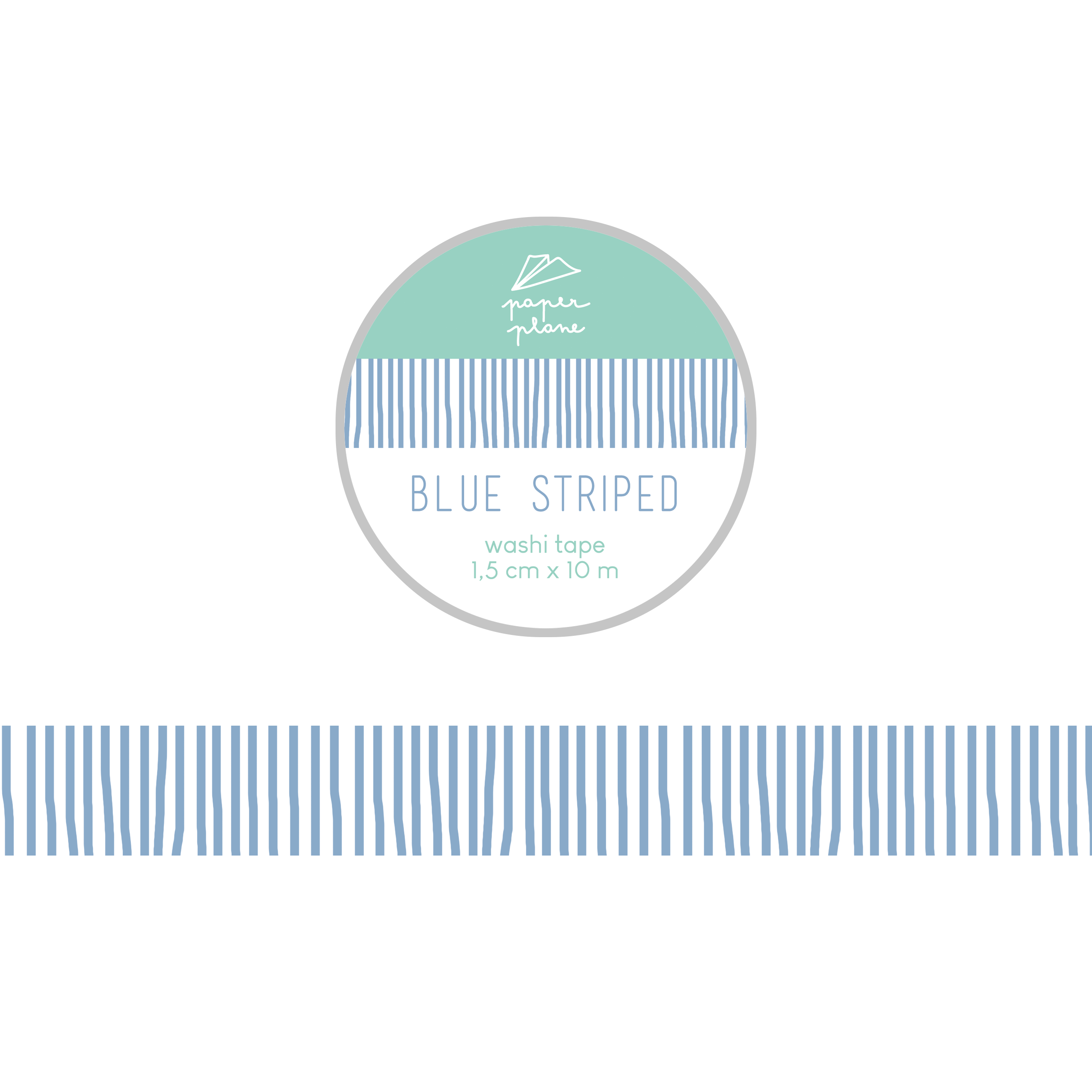 Washi tape Blue striped