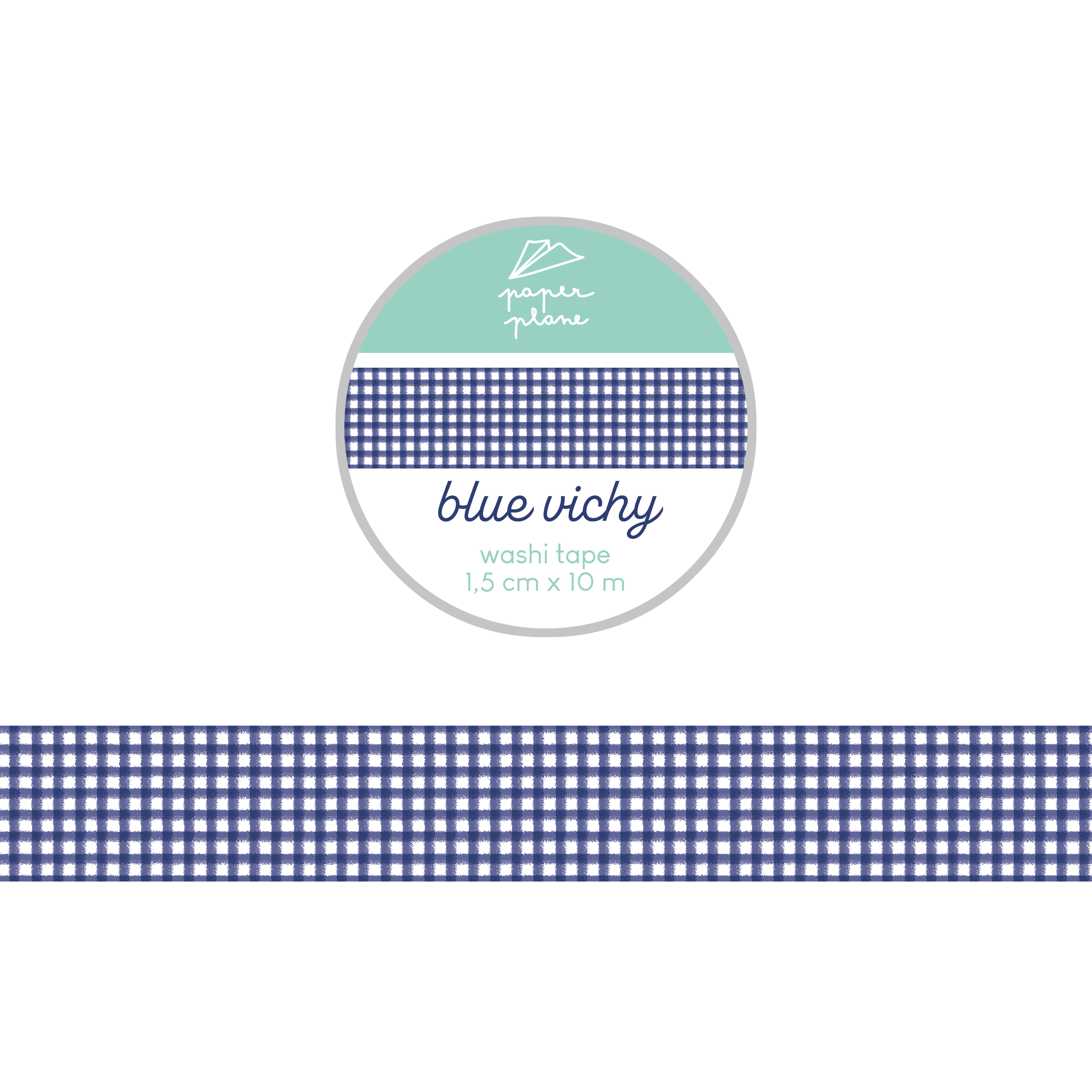 Washi tape Blue gingham