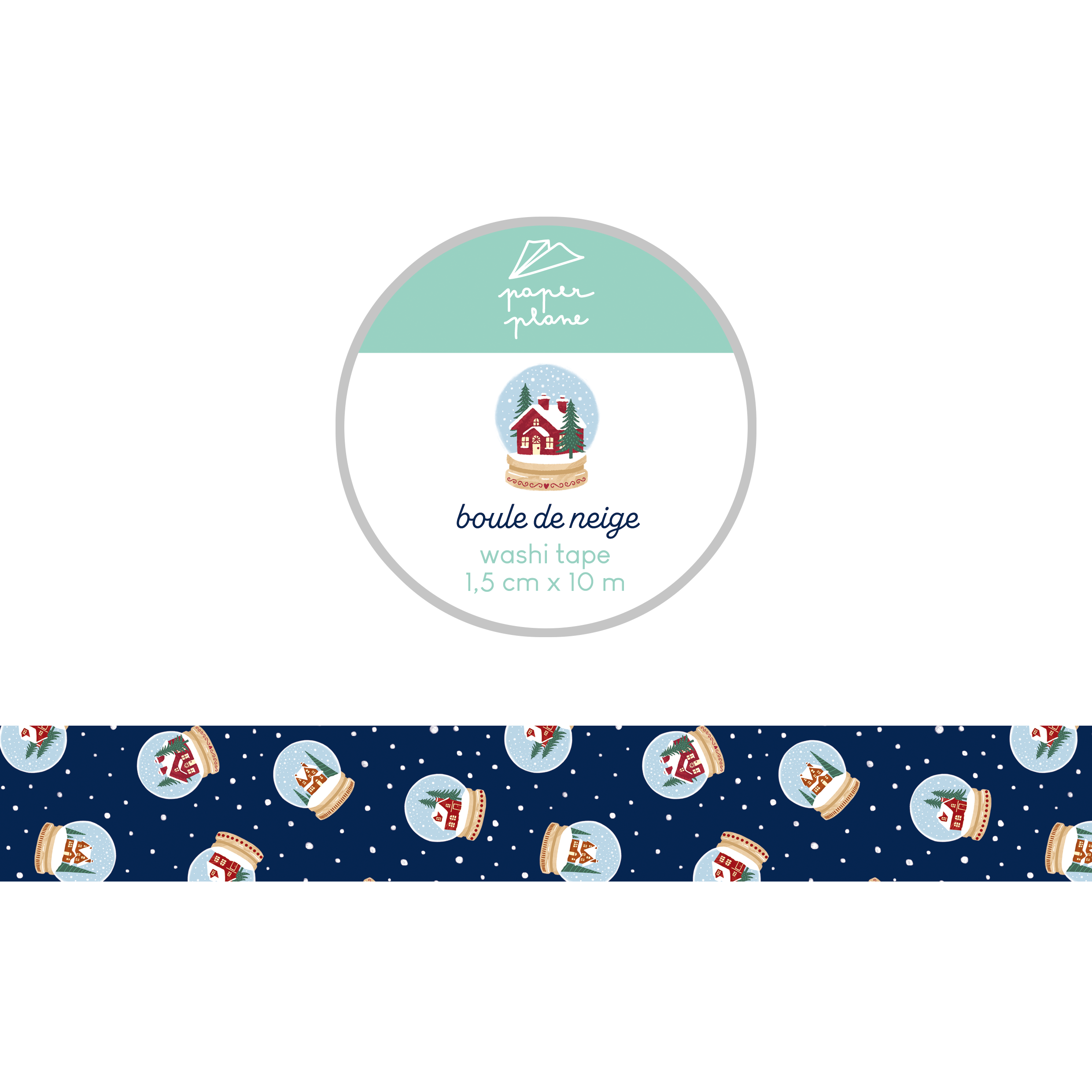 Washi snow globe