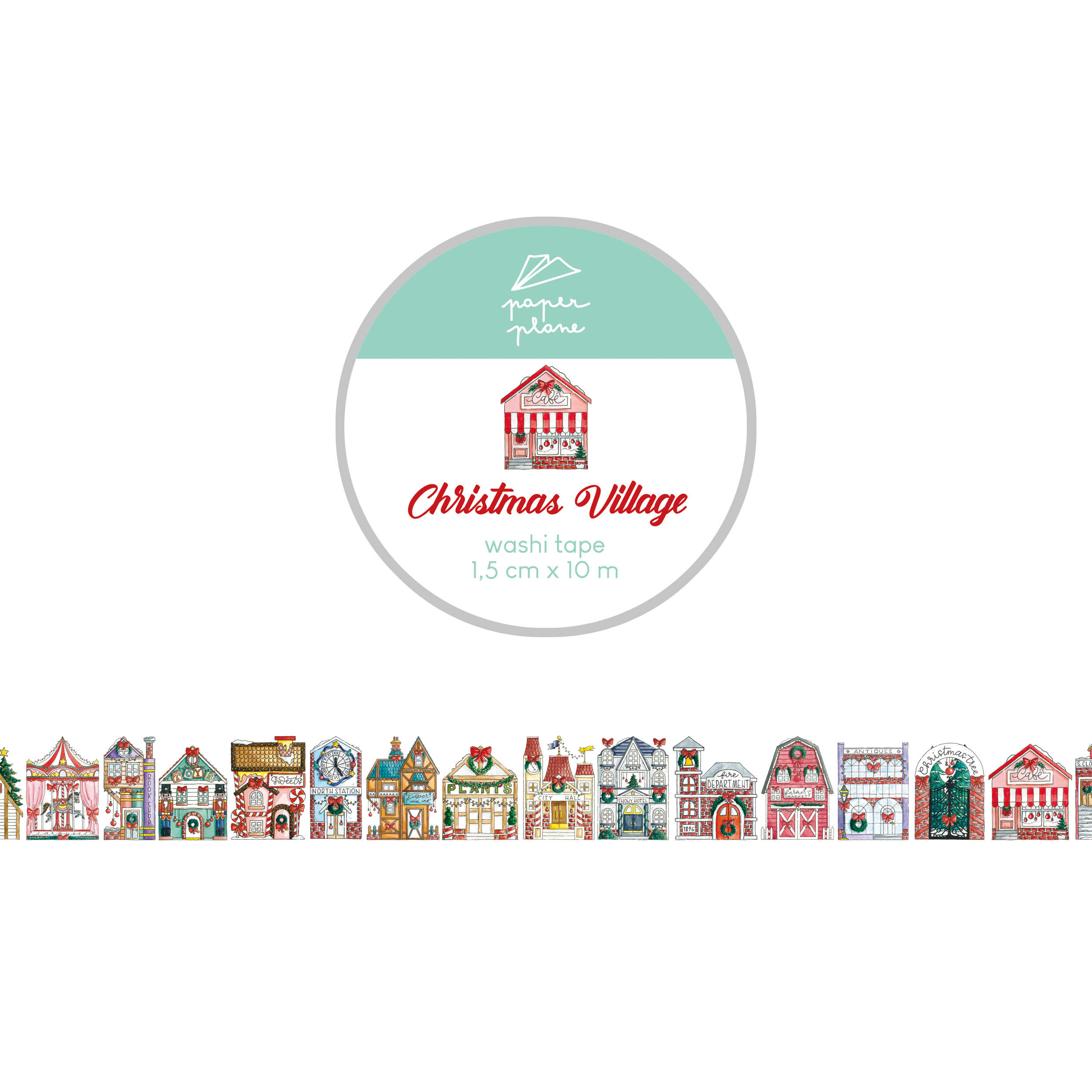 Washi Christmas village