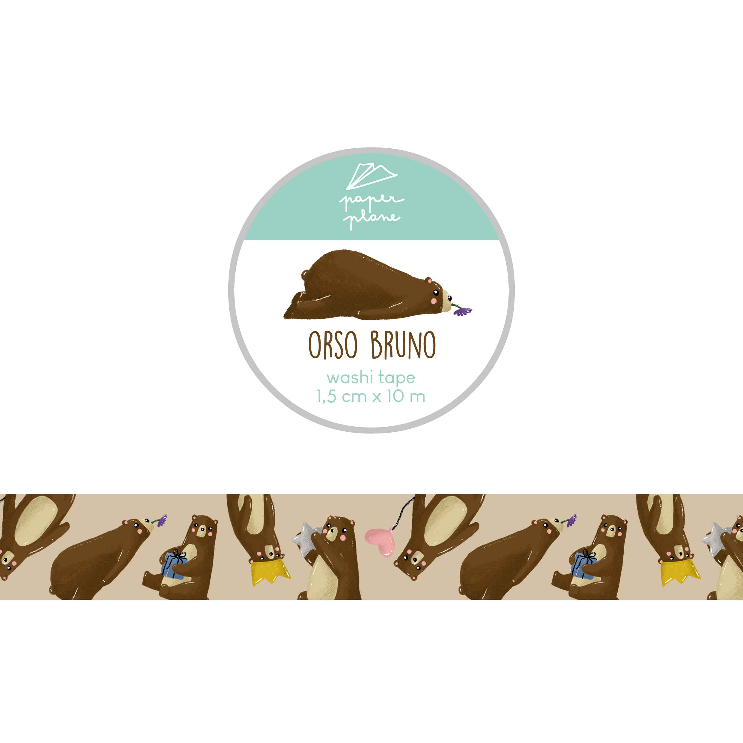 Washi Bruno bear