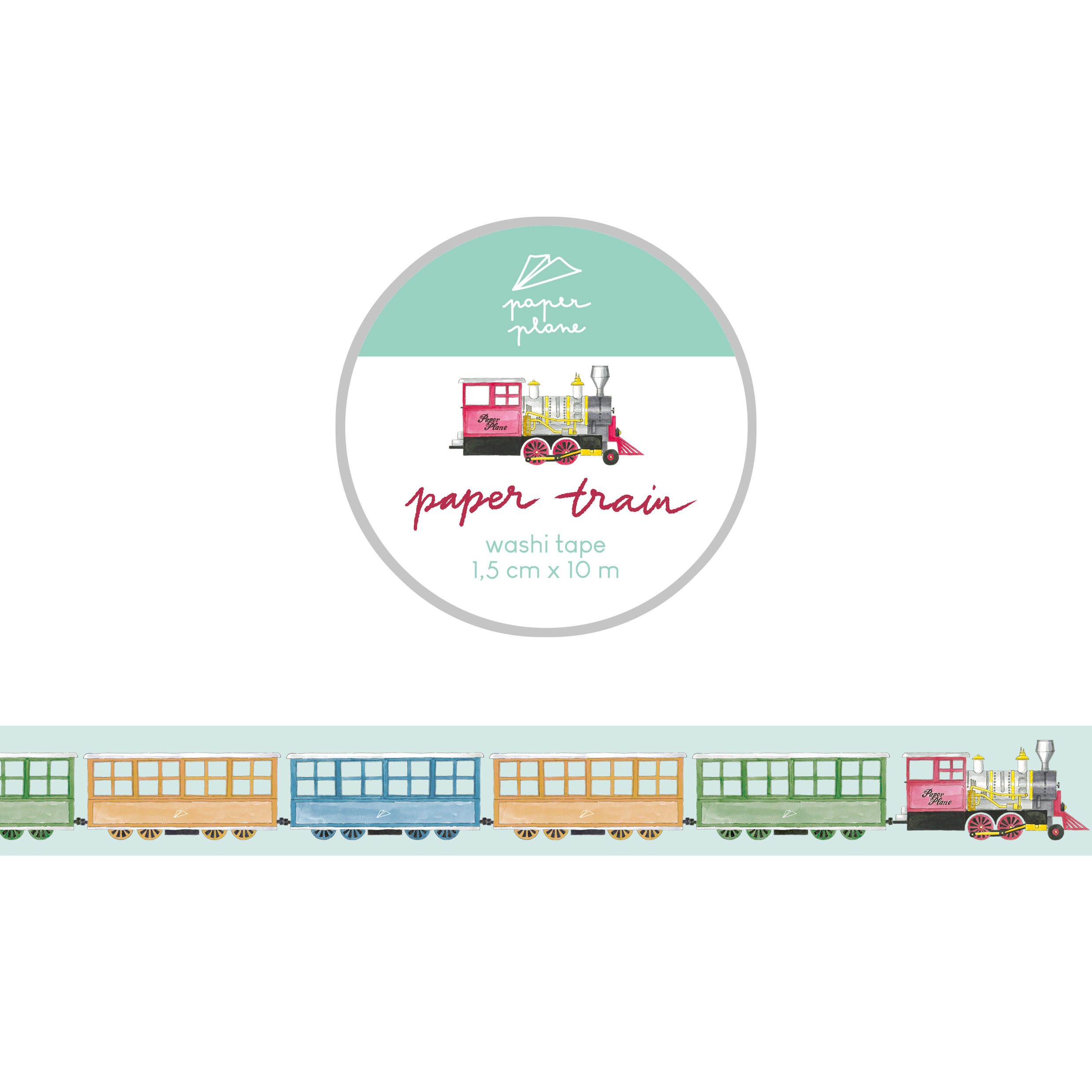Treno di carta washi