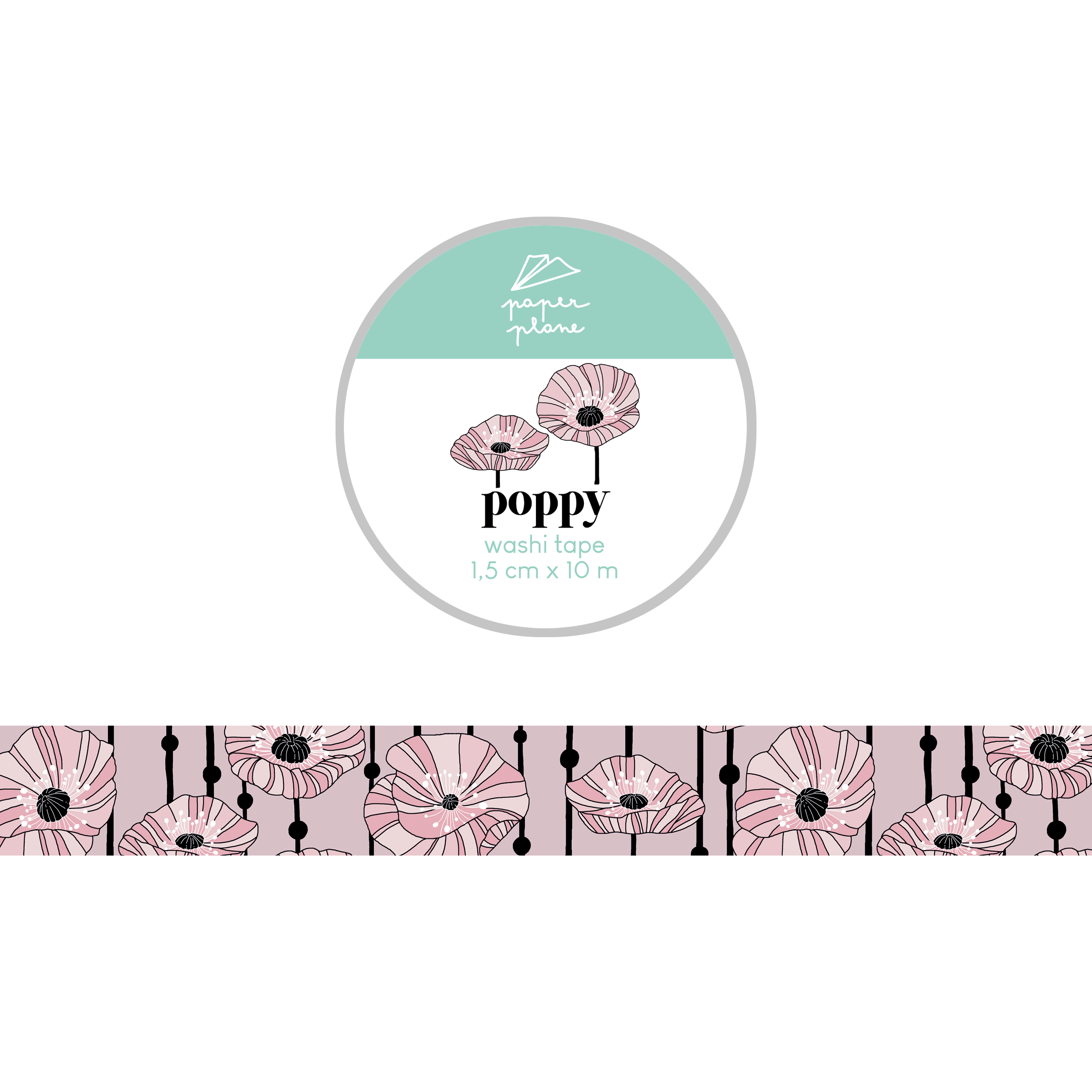 Poppy washi